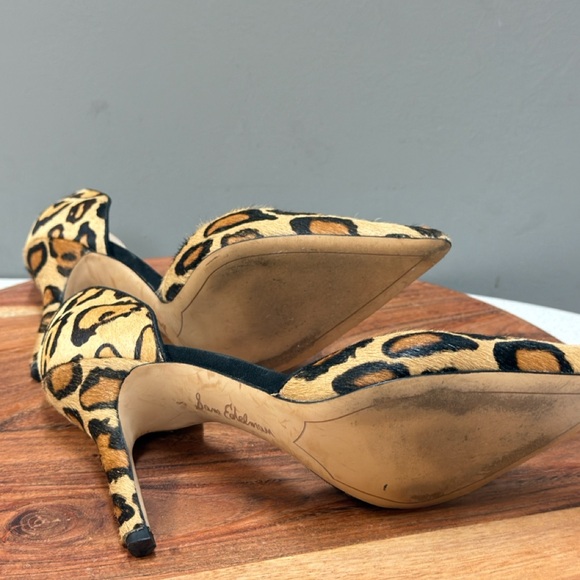 Sam Edelman Leopard‎ Delilah Dorsay Cow Hide Print Heels - Picture 6 of 14